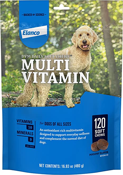Daily Multi Vitamin Soft Chews for dogs, 120 soft chews

